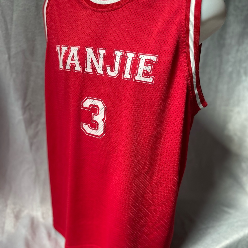 Red Sleeveless Jersey with Number 3 - Picture 2 of 5
